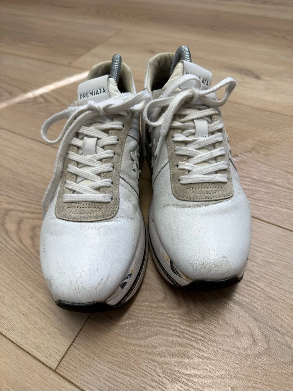 Luxury Premiata Women's Beth 5603 Sneakers,  leather, platform sole Women’s 9